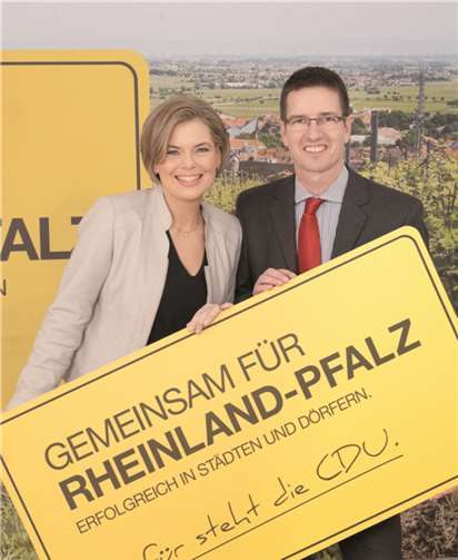 In Mainz sprachen Christoph Stoffel und Landesvorsitzende Julia Klöckner über die regionalen und kommunalpolitischen Ziele der CDU. privat