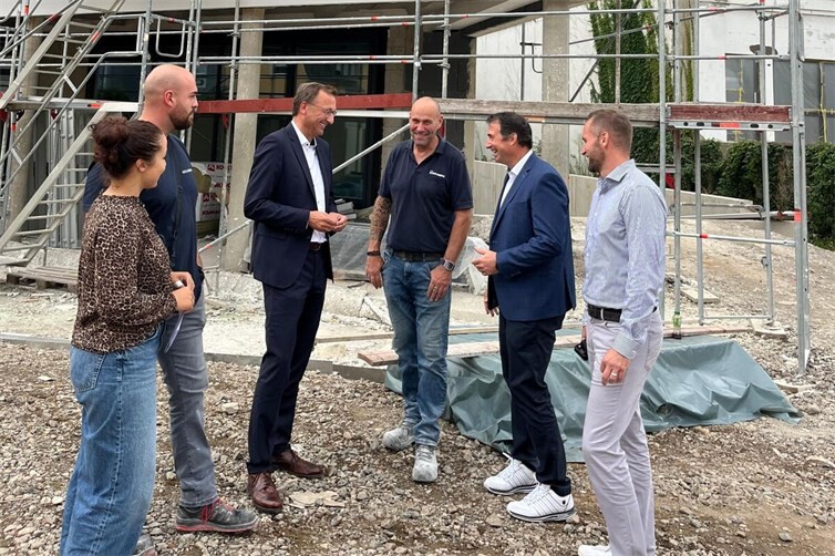 In Metternich entsteht ein komplexes Bürogebäude.