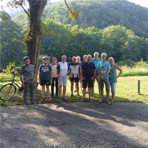 In Miellen an der Lahn machten die Radler bei der letzten Tour Rast.  Foto: M. Kriechel