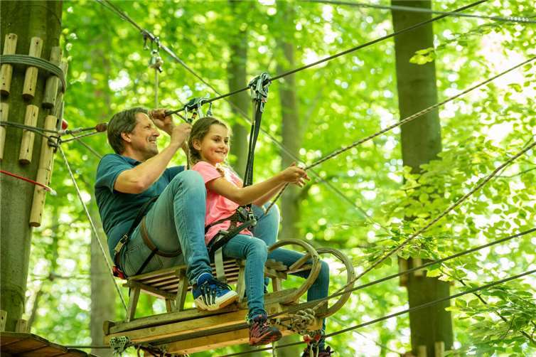 In Nähe der Paradieswiese geht es hoch hinaus.  Foto: Dominik Ketz