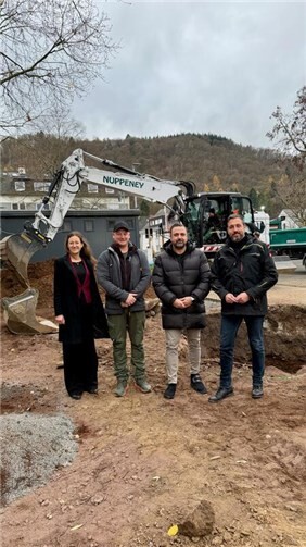 In Namedy haben die Arbeiten zur Neugestaltung des Dorfplatzes begonnen. Foto: privat
