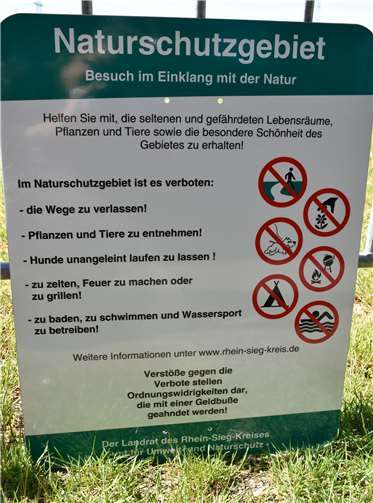 In Naturschutzgebieten sind einfache Regeln zu beachten.