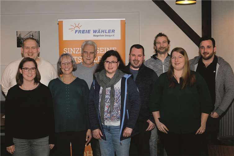 In Westum wurden für den Ortsbeirat nominiert (v.l.): Franziska Ritterrath, Mario Wettlaufer (auch wieder Bewerber für das Amt des Ortsvorstehers), Irmgard Mehren, Guido Linden, Tanja Elflein, Wladimir Teichrib, Alexander Schneider, Jessica Bier und Maximilian Hütter.