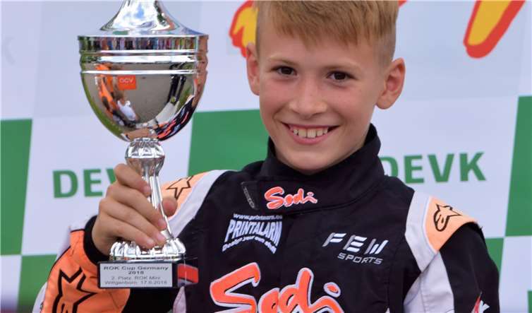 In Wittgenborn konnte Enrico Förderer den zweiten Platzdes Rennens im ROK Cup Germany einfahren.