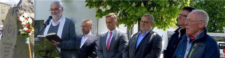 In Wittlich-Wengerohr wurde der 12. Pilgerstein der SMB MY auf dem Matthiasweg eingesegnet.