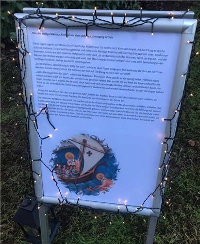 In Wort und Bild wird die Geschichte des Hl. Nikolaus erzählt.Foto: privat