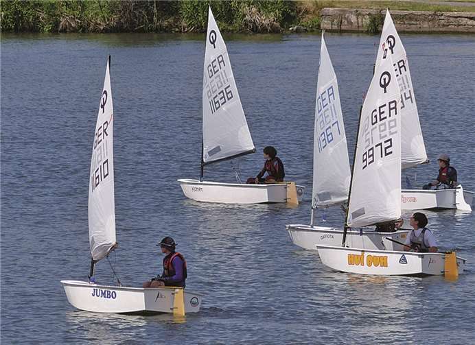 In angenehmer Atmosphäre verlief die 32. Regatta um den „Goldenen Opti“ auf dem Moselstauseeprivat
