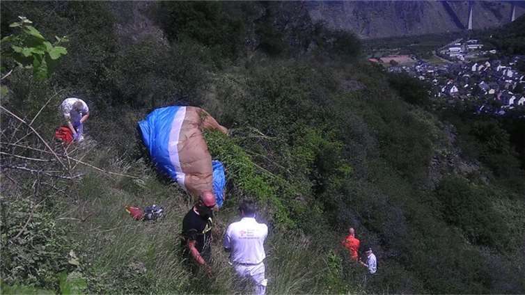 In den Hängen an der Mosel kam es am Dienstag zu einem Unglücksfall.Privat