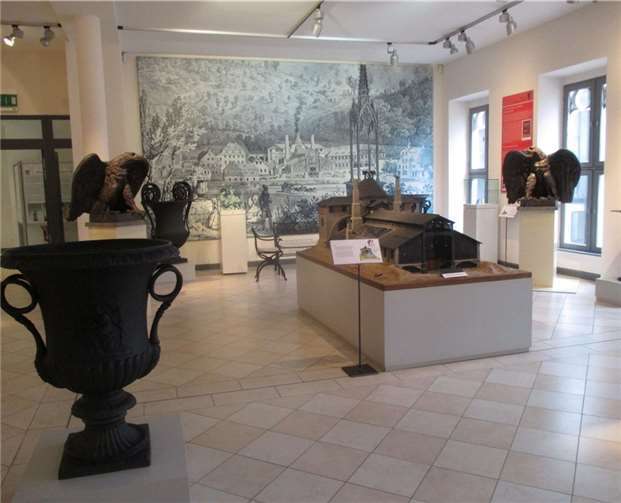 In den Räumen des Rheinischen Eisenkunstguss-Museums.