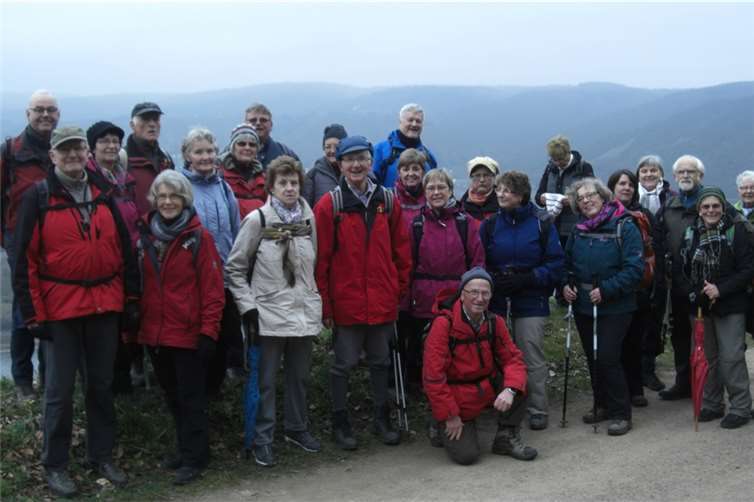 In den Weinbergen konnten die 26 Teilnehmer eine tolle Aussicht auf den Rhein genießen.privat