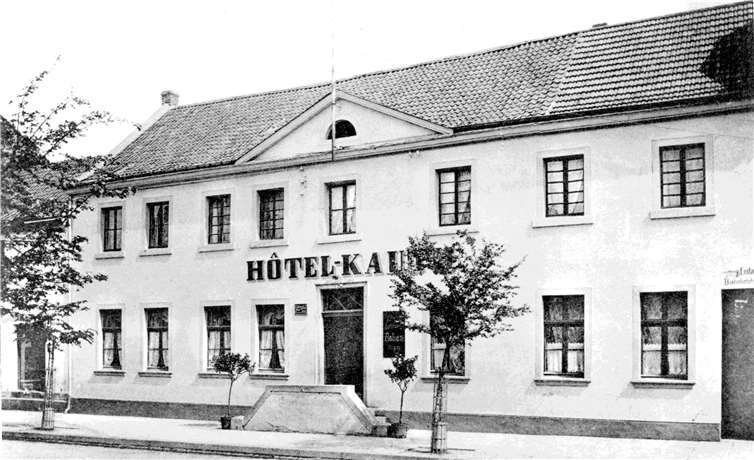 In den ersten Jahrzehnten fanden die Vereinsversammlungen im Hotel Kauth, Straße Vor dem Dreeser Tor, statt (Foto etwa 1920). privat