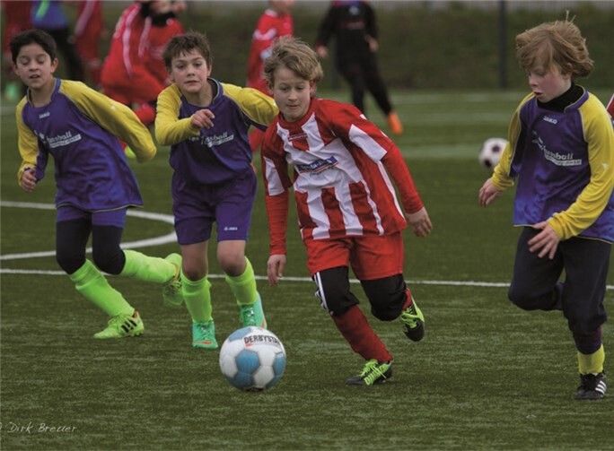 In den hart umkämpften Zweikämpfen war Merl immer einen Schritt schneller.privat