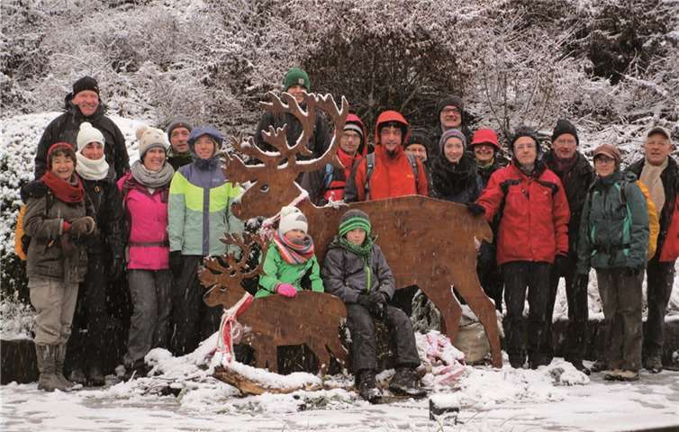 In den höheren Lagen schneite es zur großen Freude der Wanderer. privat