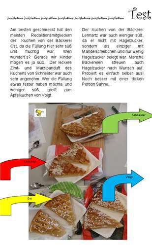 In der 20. und letzetn Ausgabe gibt es einen großen Apfelkuchen-Test.