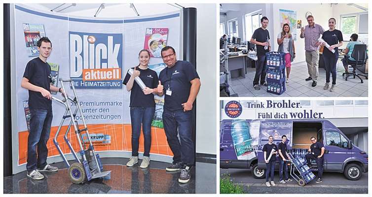 In der BLICK aktuell-Redaktion wurden die Azubis von Redaktionsleiterin Ute Weiner und dem stellvertretenden Chefredakteur Helmut Schwarz herzlich begrüßt. Brohler Mineral- und Heilbrunnen GmbH