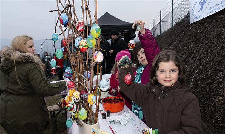 In der Bastelwerkstatt konnten die kleinen Besucher kreativ werden. RERE