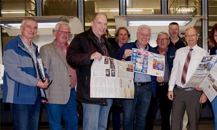 In der Druckhalle konnten sich die Besucher über die verschiedenen Produktionsstufen einer Wochenzeitung informieren.Klaus Geck