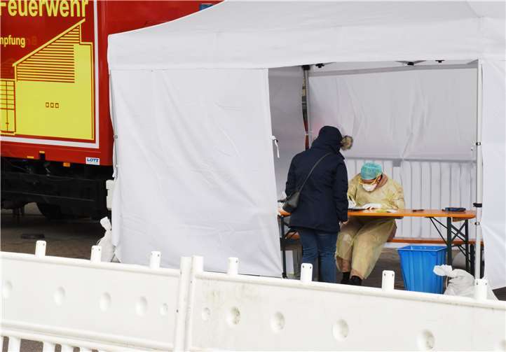 In der Fieberambulanz muss man sich registrieren lassen