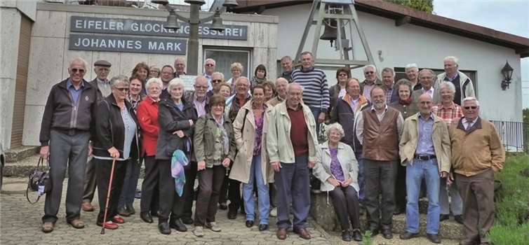 In der Glockengießerei Mark lernte die Reisegruppe das Glockengießer-Handwerk näher kennen.privat