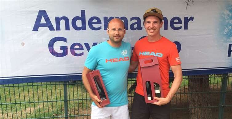 In der Gruppe Herren 30 gewannen v.li.n.re.) Herr Eschweiler und Herr Happ.privat