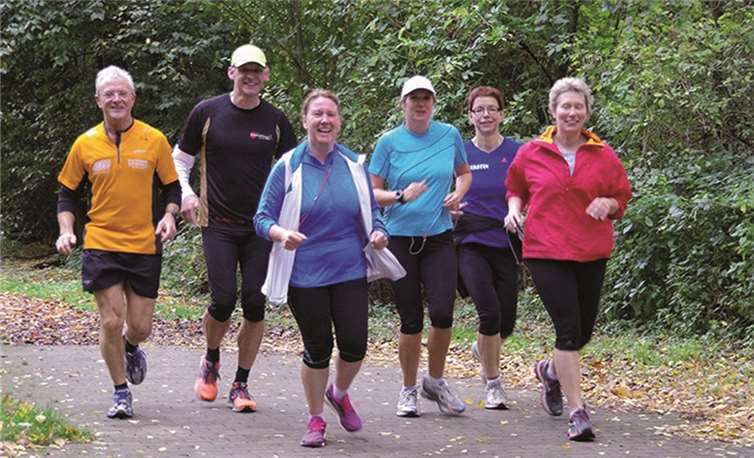 In der Gruppe laufen macht einfach Spaß. privat