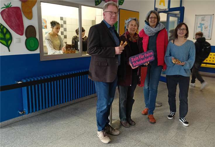 In der IGS wird fair gesnackt.  Foto: Sabine Peter