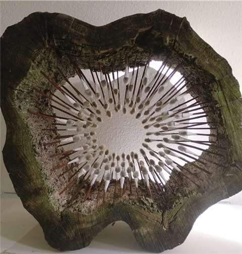 In der Kapelle zu sehen: „Augenblick I“ von Betty Kahrmann. privat