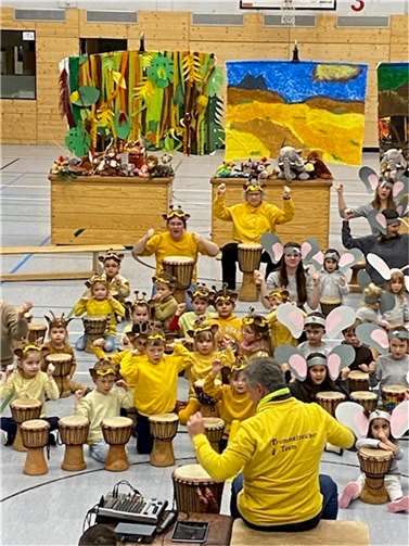 In der KiTa Strünzer Pänz fand eine musikalische und erlebnisreiche Woche statt.  Foto: Kita Strünzer Pänz