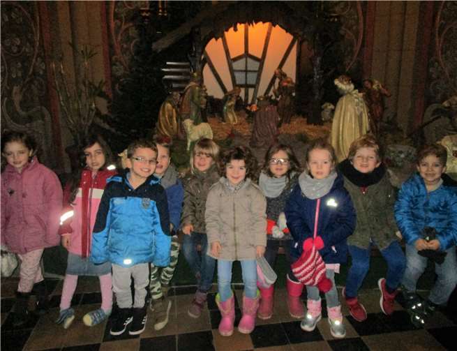 In der Kirche Maria Himmelfahrt besichtigten die Kindernicht nur die Kruppe, sondern erlebten beim Singen auch die besondere Akustik der Kirche. Foto: privat