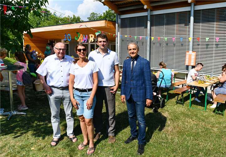 In der Kita „Zwergentreff“ wurde das Jubiläum mit einem „Sommerfest“ gefeiert. Foto: -RASCH-