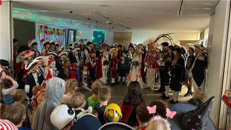 In der Kita wurde auch Karneval gefeiert.