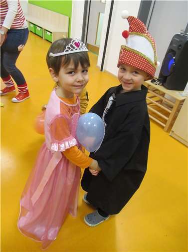 In der Kita wurde sogar ein Prinzenpaar gewählt.