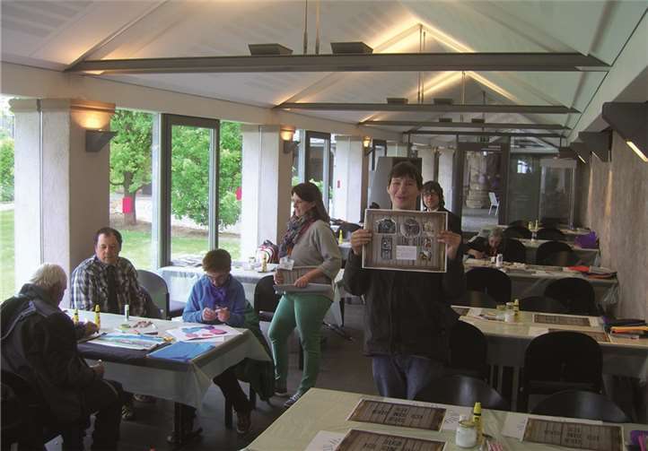 In der „Kreativwerkstatt“ auf dem Domgelände konnten die Teilnehmerinnen und Teilnehmer ihren Ideen freien Lauf lassen. privat