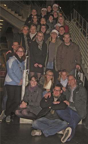 In der Lanxess-Arena wurde noch schnell ein Erinnerungsfoto geschossen an den Ausflug .privat