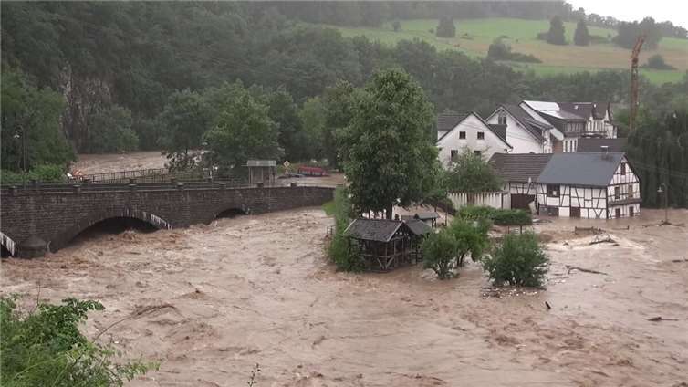 In der Nacht vom 14. auf den 15. Juli 2021 kam es im Ahrtal zur Flutkatastrophe bei der mindestens 134 Menschen starben. Foto: Archiv/WinklerTV