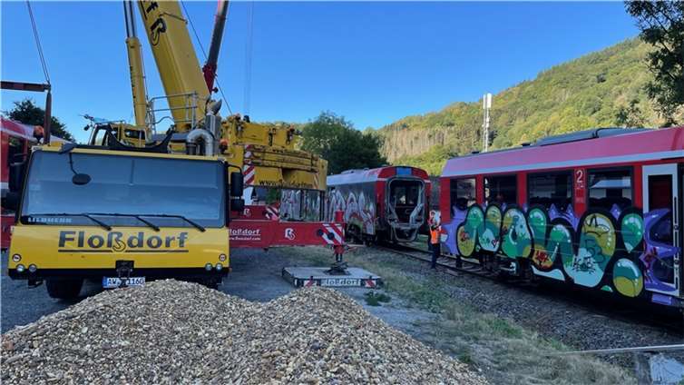 In der Nacht zum 7. September wurde der im Juli 2021 von der Flut im Ahrtal eing...