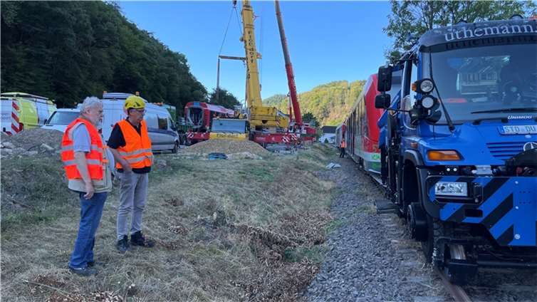 In der Nacht zum 7. September wurde der im Juli 2021 von der Flut im Ahrtal eing...