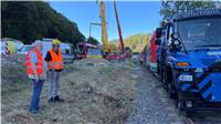 In der Nacht zum 7. September wurde der im Juli 2021 von der Flut im Ahrtal eing...