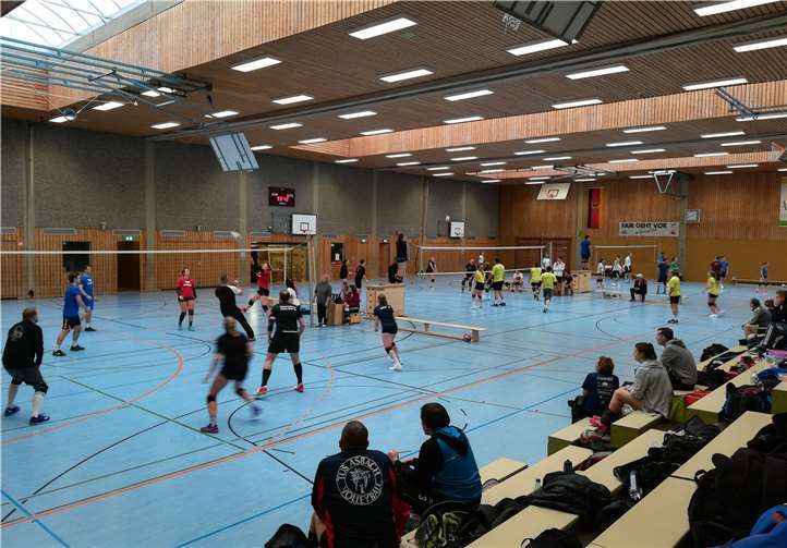 In der Rheinahrsporthalle ging es an dem Turnierwochenende hoch her. Foto: privat
