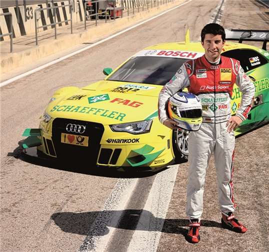 In der Saison 2014 geht Mike Rockenfeller erneut mit dem grün-gelben Audi RS 5 DTM in die DTM Rennen. DEB