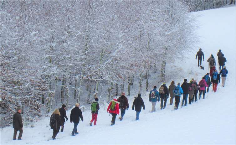 In der Schneelandschaft der Hohen Eifel.privat