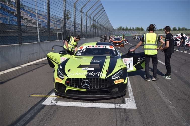 In der Startaufstellung zum Sprint Rennen. Fotos: privat