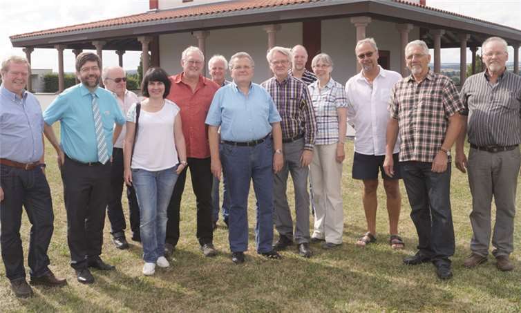 In der Tempelanlage gab es einen Überblick über den Verlauf der Flurbereinigung Pommerner Martberg. TT