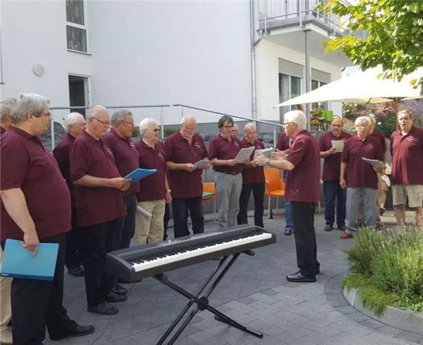 In der Villa Ausonius gabs ein Ständchen.