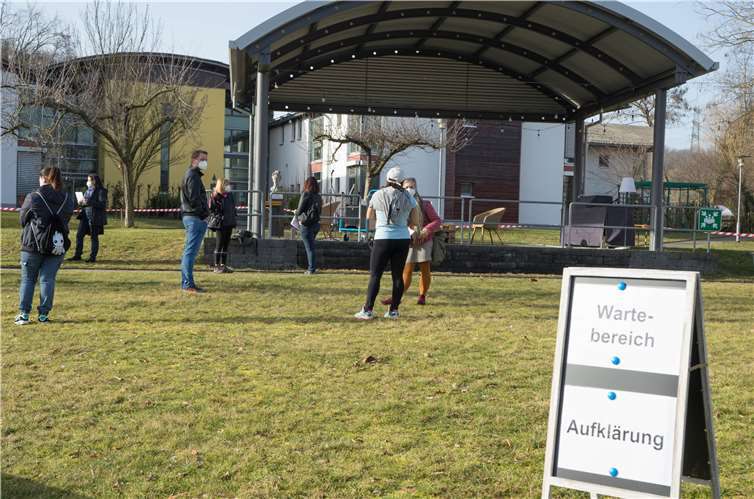 In der Wartezone war es kein Problem, den nötigen Abstand zueinander zu halten. Fotos: FWS
