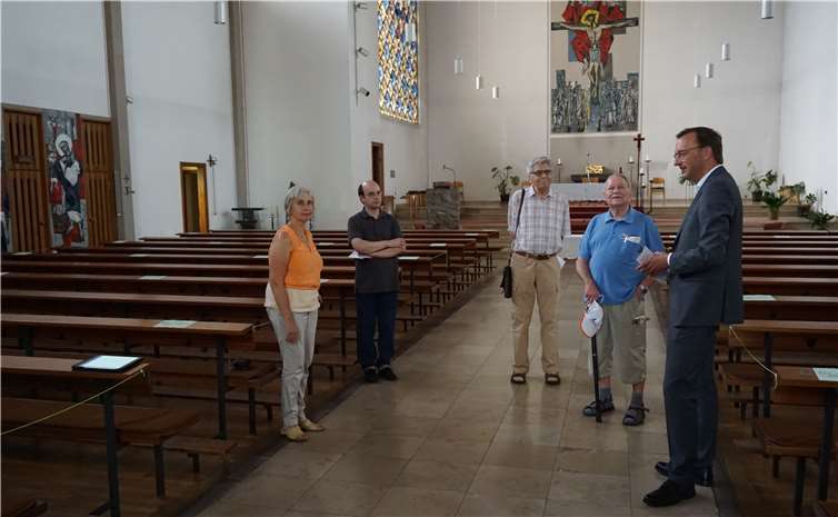 In der katholischen Pfarrkirche St. Konrad traf sich der Koblenzer CDU-Bundestagsabgeordnete Josef Oster mit Vorstandsmitgliedern des Orgelbauvereins.Foto: CDU