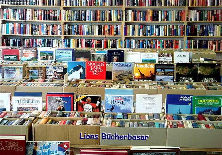 Zusätzliche Öffnungszeiten In der letzten Oktoberwoche ist der Lions Bücherbasar täglich geöffnet. privat