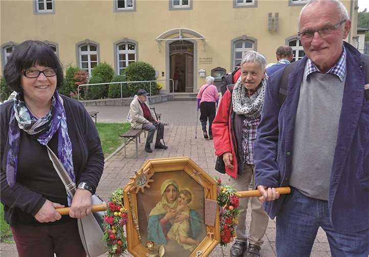 In diesem Jahr hatten die Freiburger Pilger ein besonderes MTA-Bild mitgebracht.
