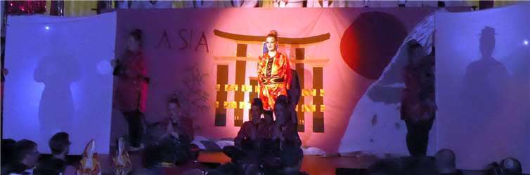 In ein Schattentheater verwandelte das ECV-Ballett die Narrenbühne mit seinem Asia-Tanz.