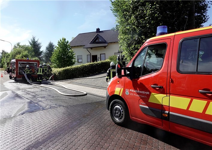 In einem Wäschekeller eines Wohnhauses in Raubach war ein Trockner in Brand geraten.